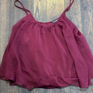 Express Women's Burgundy Camisole